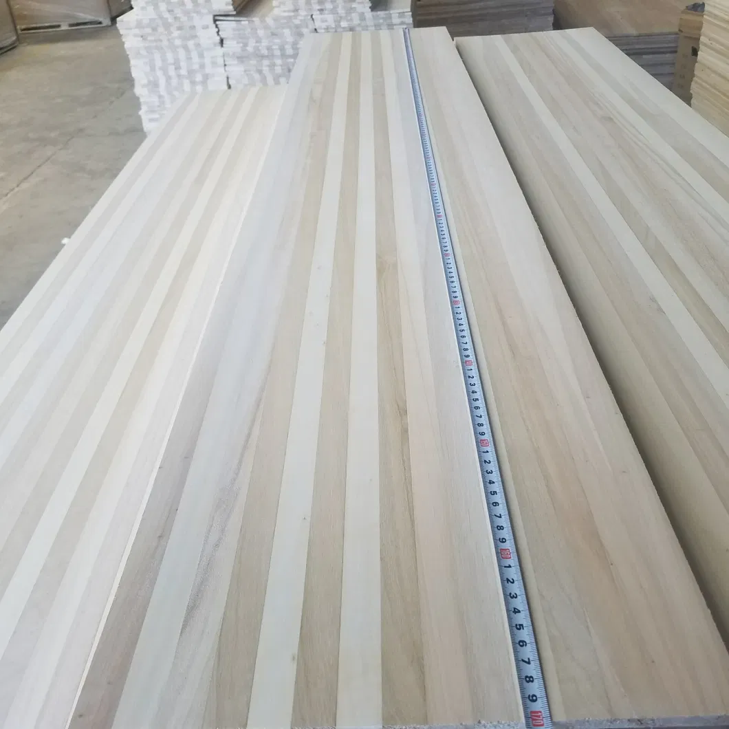 20 mm Width of Strips Laminated Paulownia Wood Timber Core for Surfboard