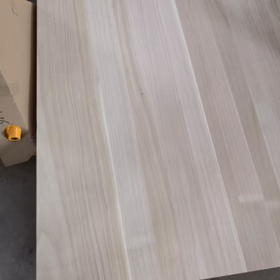 Paulownia-Massivholz-Keilzinkenplatte/Kantenverleimte Platte/Arbeitsplatte/Arbeitsplatte/Tischplatte, Fußleiste, Sockelleiste, Zierleiste, Dekorationslinie, Fräsholz